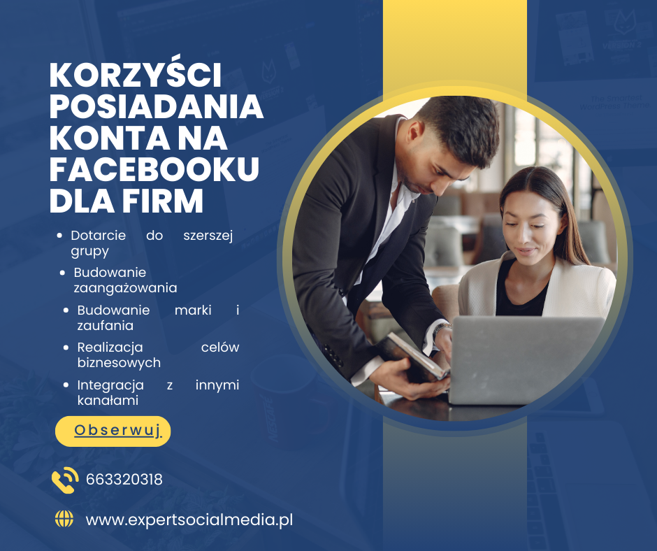 korzyści posiadania Facebooka firmowego